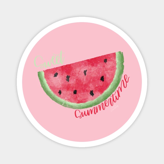 Sweet Summertime Magnet by Hannah’s Hand Lettering